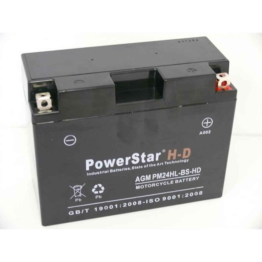 PowerStar--YTX24HL-BS Motorcycle Battery for HONDA GL1100 Gold Wing 1100CC 80-'83 --3YR WAR