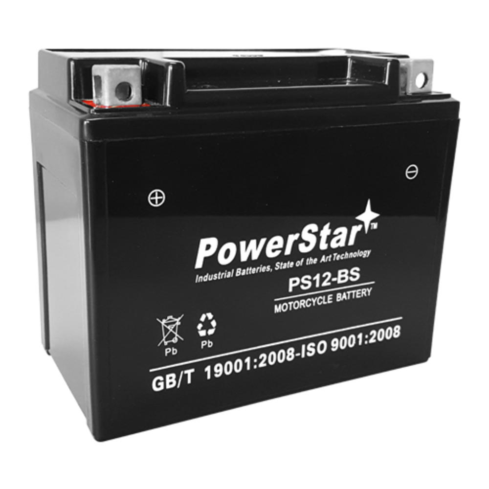 POWERSTAR 12V 12AH HIGH RATE YTX12-BS ATV Battery Replacement for HONDA FourTrax 250CC 85-'87
