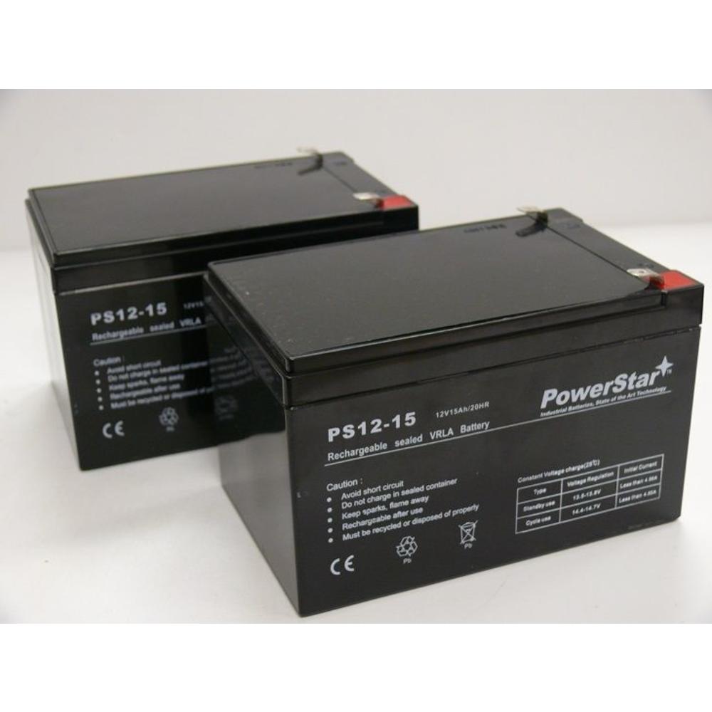 POWERSTAR 2X 15AH 12V SLA Battery for F2 TERMINAL APC BackUPS Pro 650 BK650M 1000 B-655
