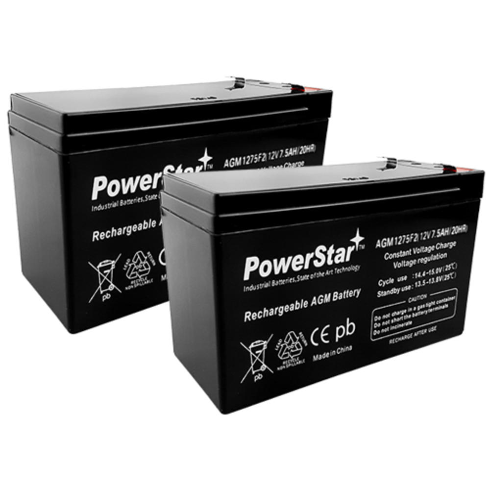 POWERSTAR Replacement 12V 7.5AH for UB1290 / UB1290F2 - Sealed Lead Acid - 12 Volt Battery