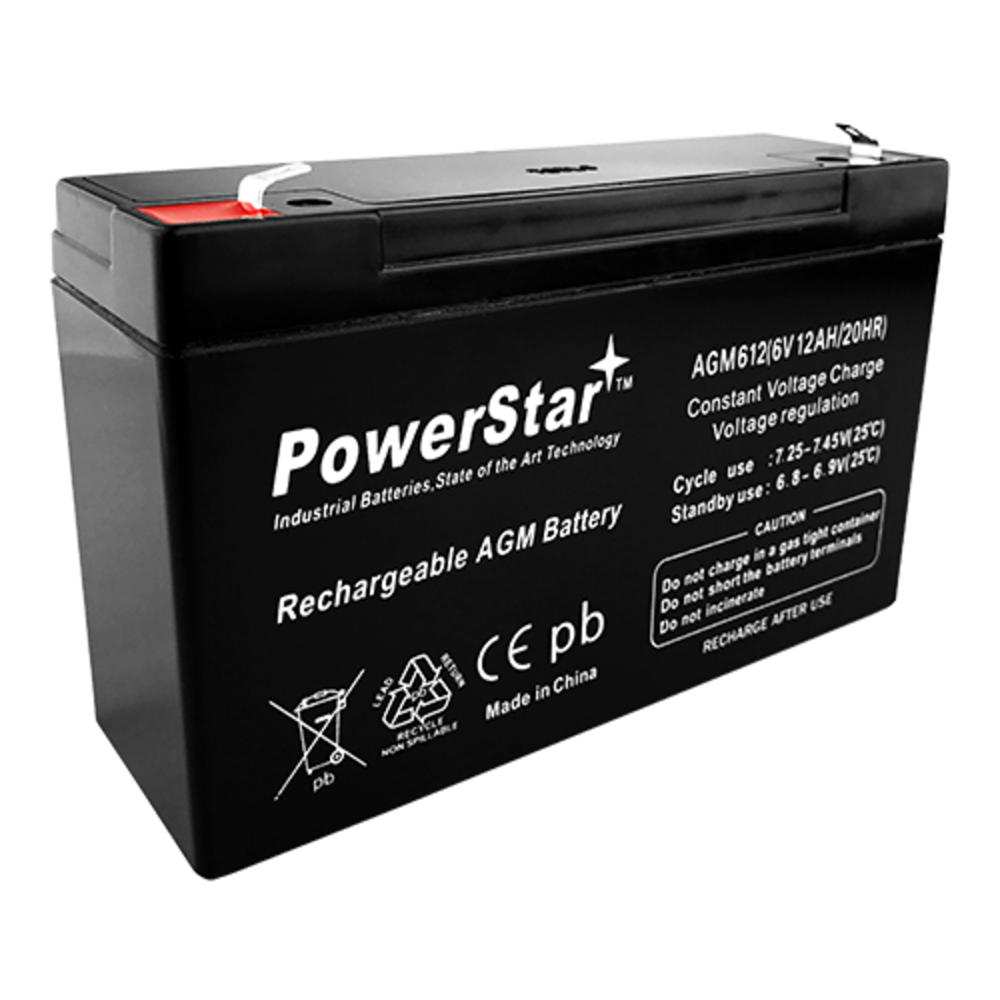 POWERSTAR 6 volt 12ah SLA Battery