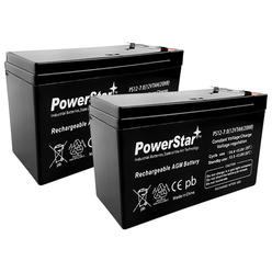POWERSTAR 2 Pack - 12V 7AH BATTERY FOR RAZOR E200 & E300S ELECTRIC SCOOTER