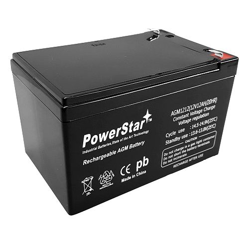 POWERSTAR New SLA Battery Universal 12V 12Ah UB12120 Replacement by PowerStar