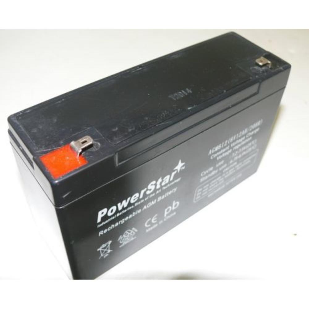 PowerStar PS-6100 6V 12AH DEEP-CYCLE RECHARGEABLE SLA ENERGY STORAGE BATTERY