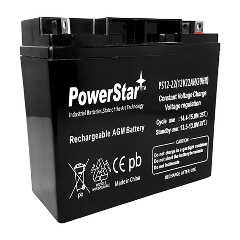PowerStar 12V 22Ah PM12-18 H17-12 PC22-12NB SLA Battery 2YR WARRANTY