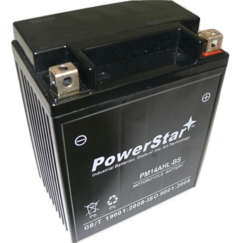 POWERSTAR YTX14AHL-BS SMF Battery 12V For Suzuki 650 LS650 Savage  S40 1986-2012