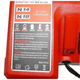Tank New For Milwaukee 48 59 1812 Dual Battery Charger M18 Lithium Ion 18v 14v Red