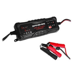 banshee 12V 4amp Charger for Dixie Chopper Riding Mower U1 Battery - AUTOMATIC SHUT OFF