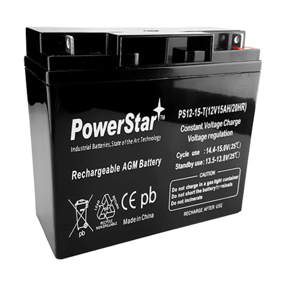 PowerStar® Casil12V 15AH Nut & Bolt for 20Ah BB Battery HR22-12, HR22-FAST SHIP