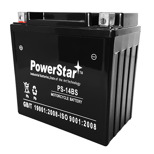 POWERSTAR YTX14-BS PowerStar Battery for a 2001-00' Husqvarna TE410 410cc, 2 Year Warranty
