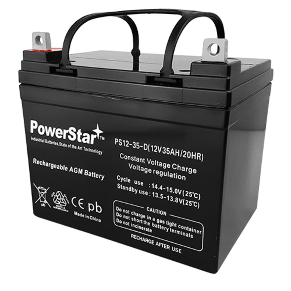 PowerStar Primechair Mid-Wheel Drive PC-MP3CM2-AR/BL 12V 35Ah Battery