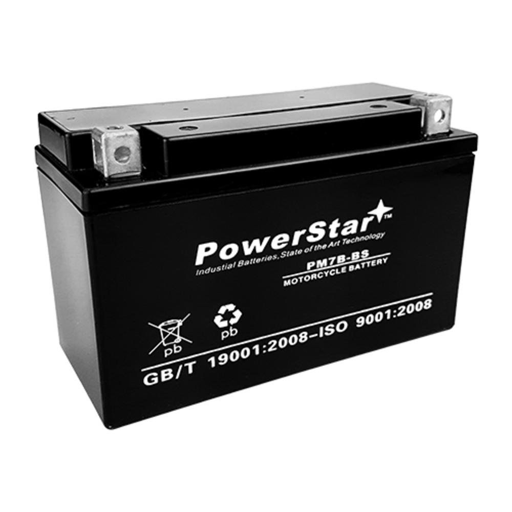 POWERSTAR 2 YEAR WARRANTY AGM Battery YT7B-BS YT7B-4 for 2000-2011 SUZUKI DRZ400 E/S/SM 10