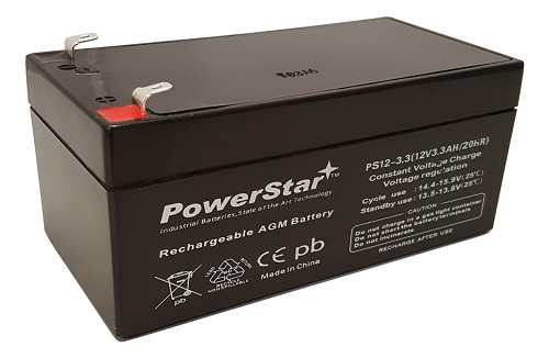 POWERSTAR 12V 3.3AH Sealed Lead Acid (SLA) Battery for AGM - S00045.15634