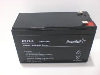 POWERSTAR 12V 9AH SLA Battery Replaces CP1290 6-DW-9 HR9-12 PS-1290F2 - TRUE 9AH BATTERY