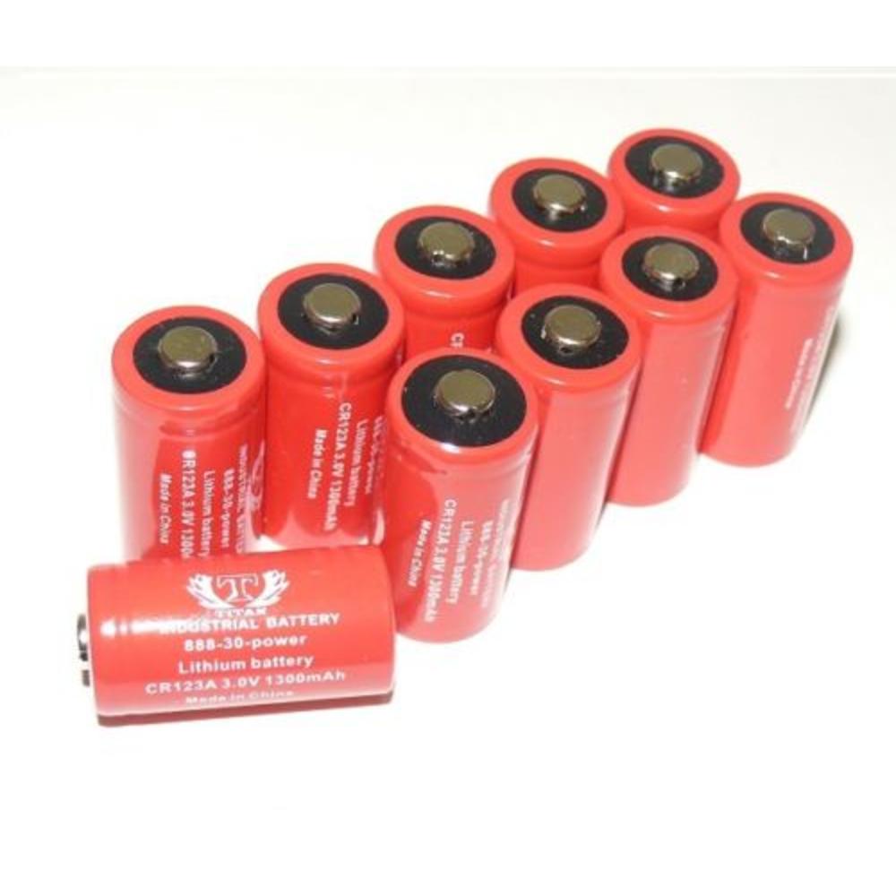 Tank Replacement for Duracell Ultra DL123A CR123A 3V Lithium Batteries X 10