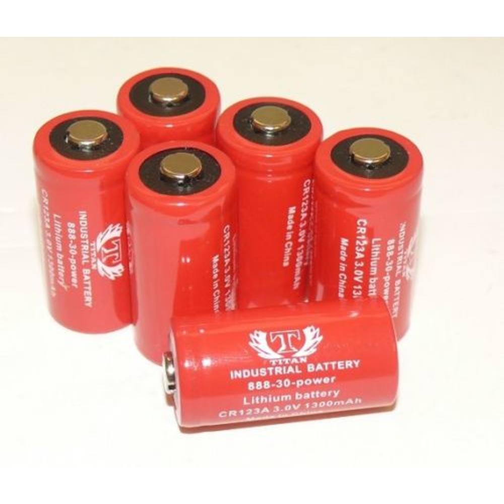 Tank 6 CR123A 3V Lithium Battery for alarm laser flashlight USA FRESH INDUSTRIAL USE