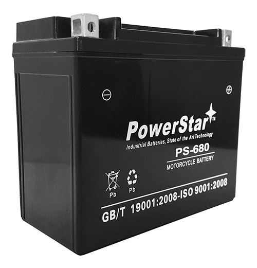 PowerStar PS-680 20L-BS Battery Fits or replaces Polaris Victory Motorcycle 1507 cc 2001-2000 V92SC Sport Cruiser