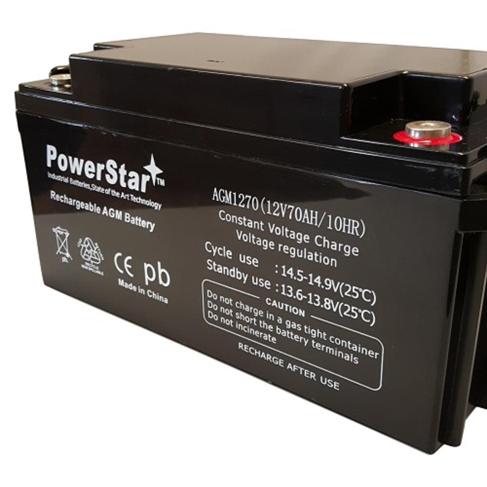 POWERSTAR 12V 70Ah UPG Replacement Battery for DG12-100 GT480S9 GC12V75 DCS-88BT GC12V100
