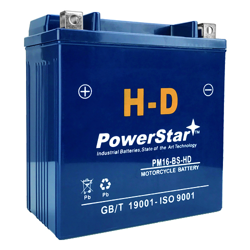 Powerstar Replaces Power-Sonic Corp. YTX16-BS-1 AGM Maintenance Free Battery 3 YR Warranty