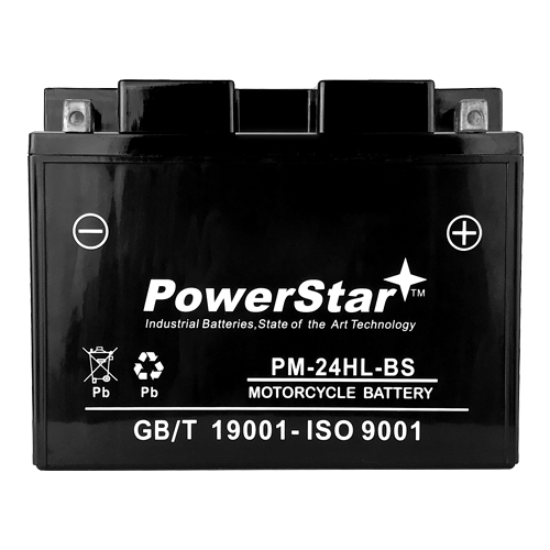 PowerStar PM24HL-BS  24HL-BS Motorcycle Battery