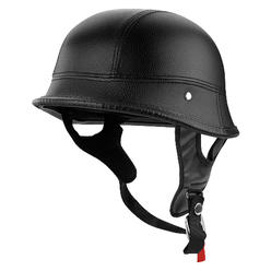 X4 German Motorcycle Half Helmet Dot Low Profile