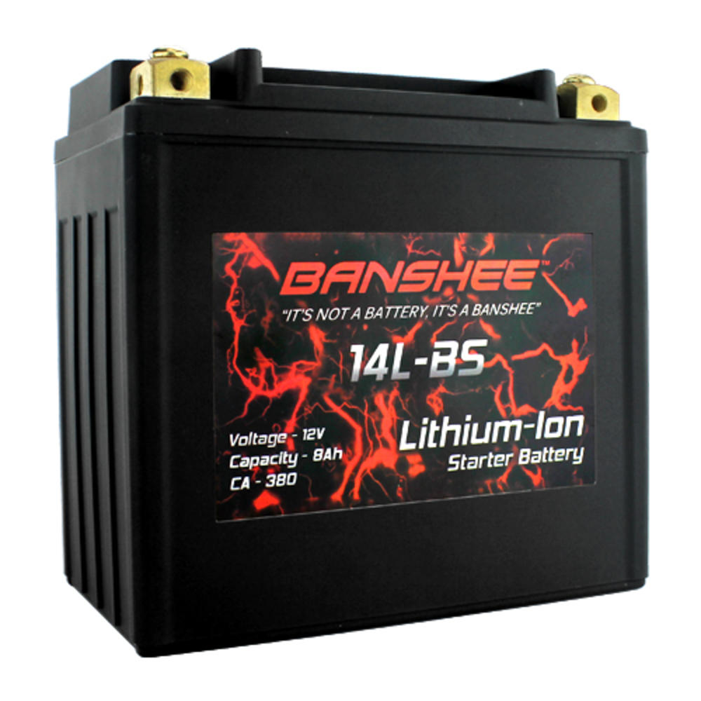 Banshee Lithium LiFePO4 14L-BS Sealed Motorcycle Battery