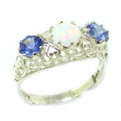 Sterling Silver Genuine Opal Rings