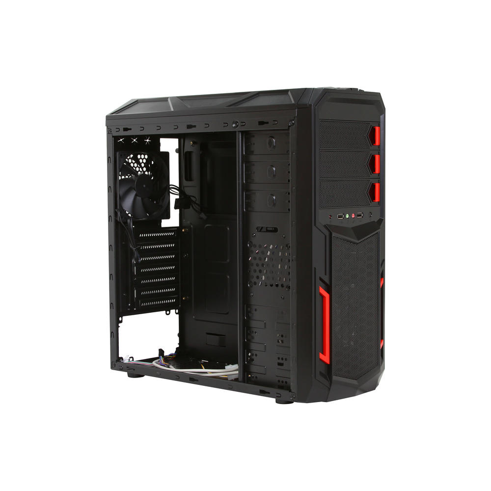 Rosewill Black Gaming ATX Mid Tower Computer Case - Galaxy-02