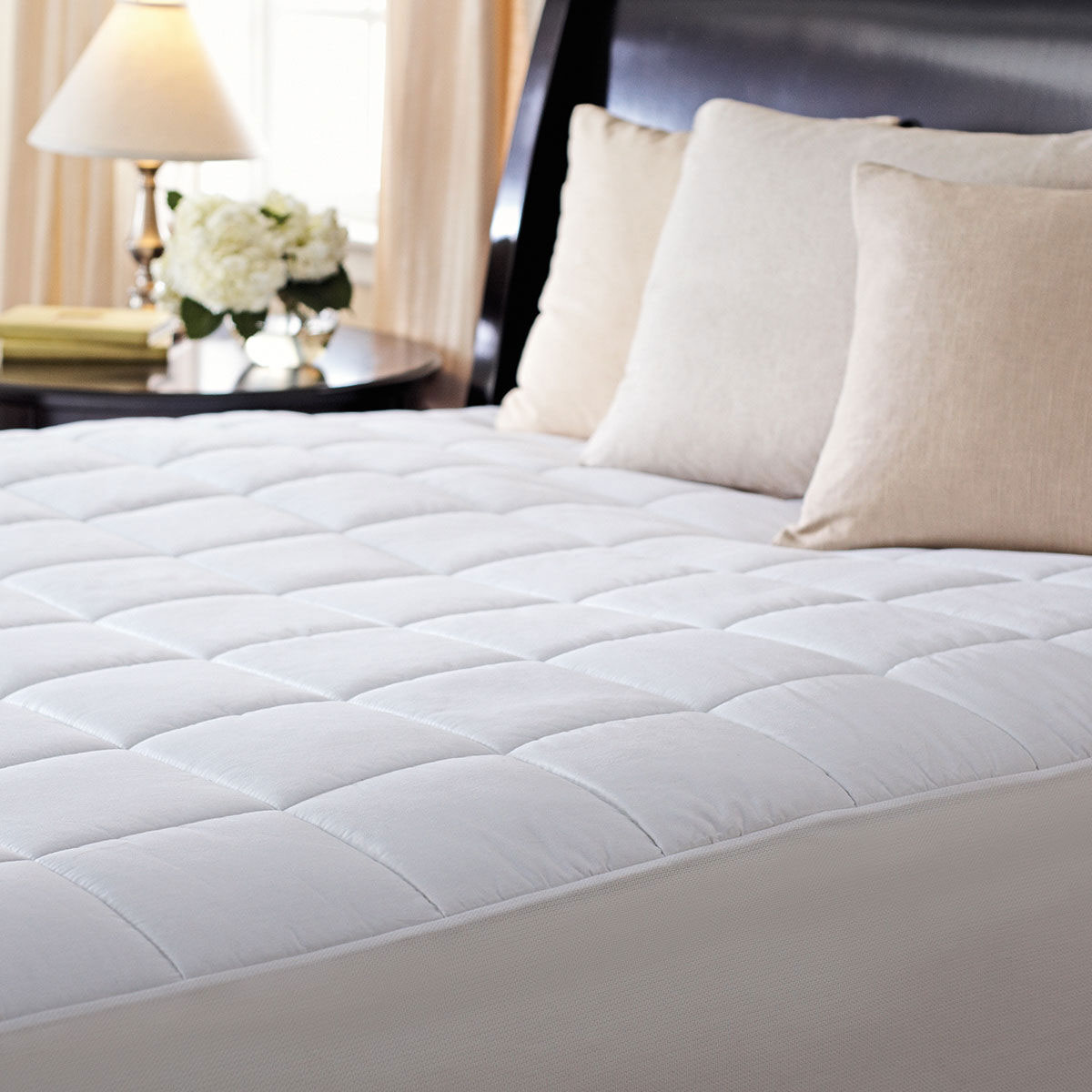 Sunbeam Premium Quilted Electric Heated Warming Mattress Pad - California  King