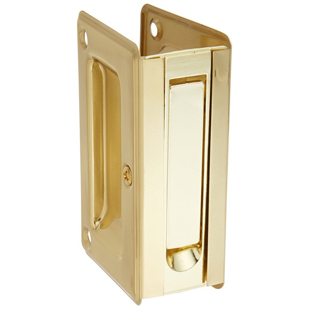 Stanley Hardware Pocket Door Pull Bright Brass 404030