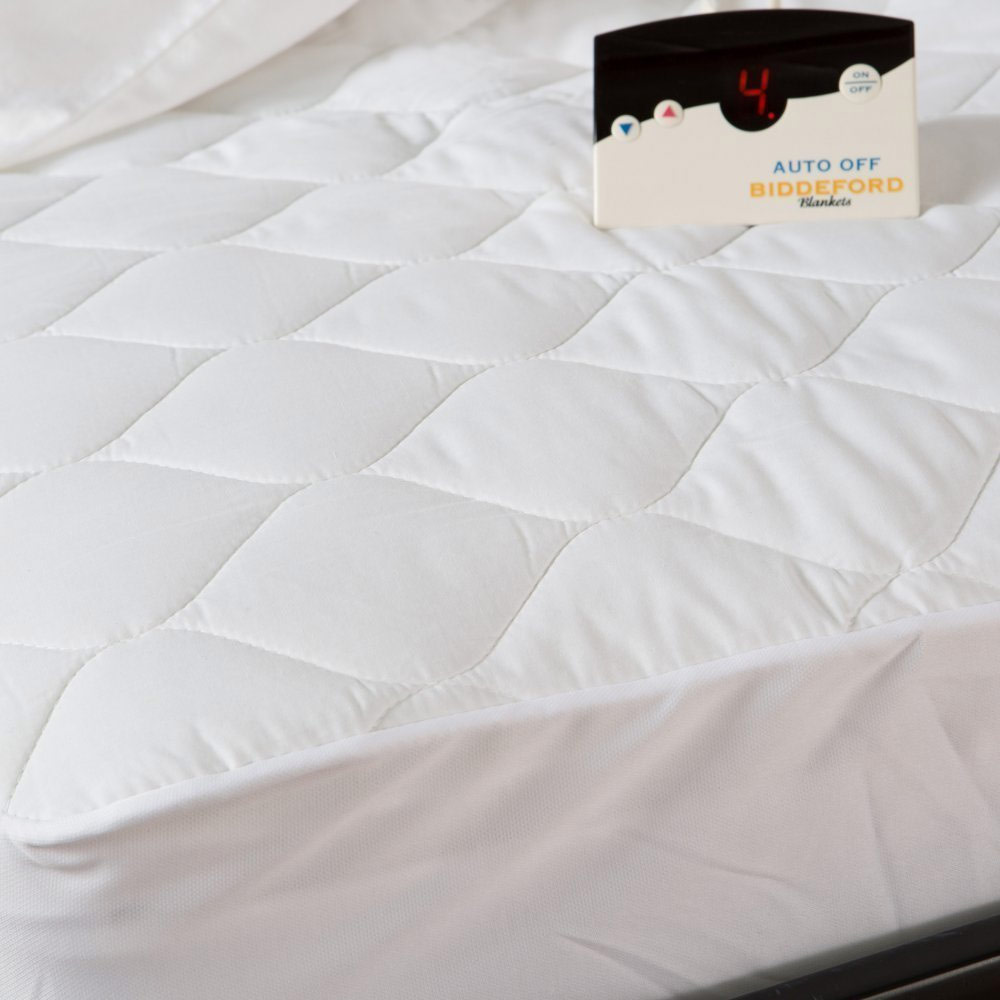 Biddeford Blankets Biddeford Quilted Electric Heated Mattress Pad Twin Full Queen King Cal King