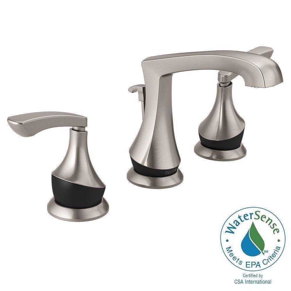 Delta Bathroom Sink Faucets Sears Delta 35750lf Spbl Merge Widespread 2 Handle Bathroom Faucet In Nickel