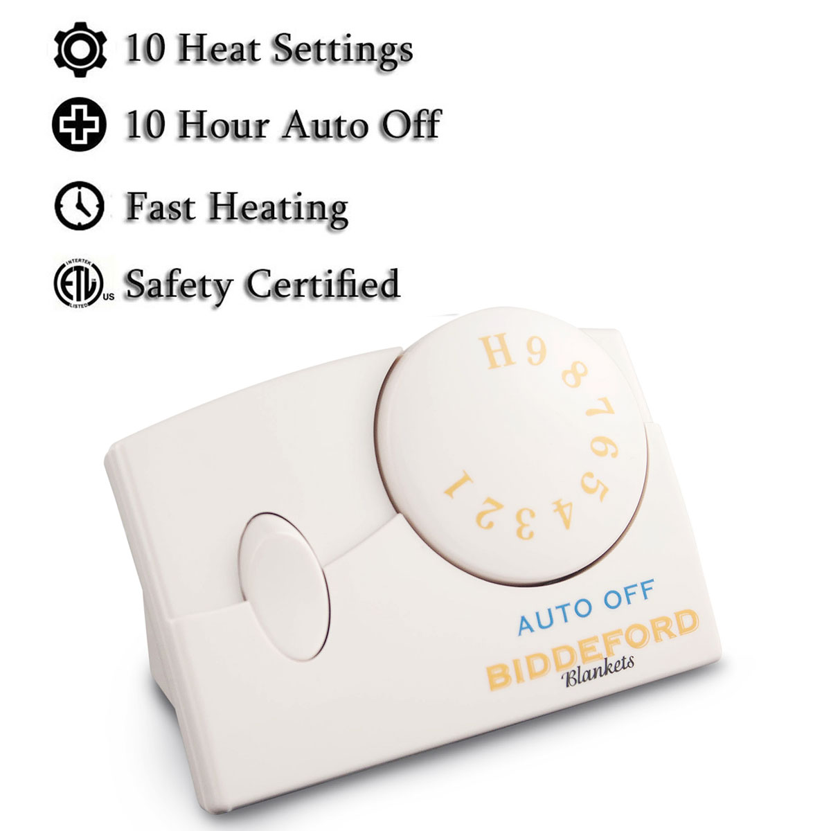 Biddeford Blankets Biddeford Comfort Knit Natural Sherpa Electric