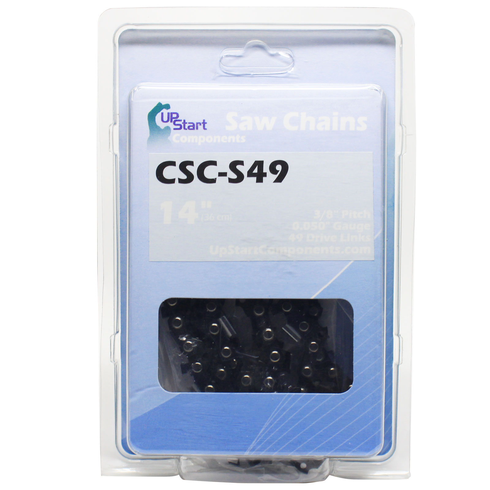 UpStart Components 14" Semi Chisel Saw Chain for McCulloch MS1415 Chainsaws - 14 inch, 3/8" Low Profile Pitch, 0.050" Gauge, 49 Drive Links