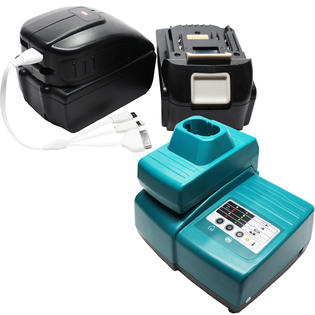 Upstart Battery 2 Replacement Makita Btw251z Battery 1 Charger 1 Usb Power Source Multiple Usb Cable 18v Lithium Ion Battery 3000mah