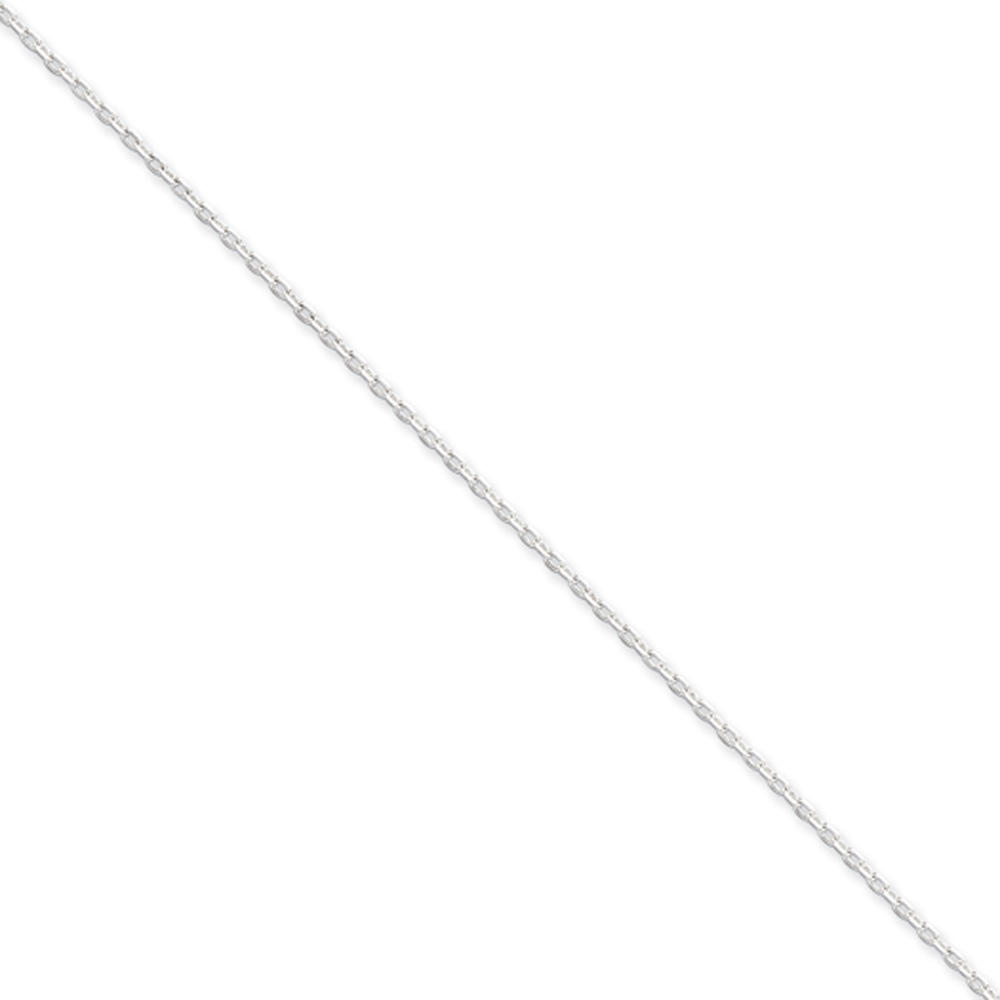 Black Bow Jewelry Company 1.5mm Sterling Silver, Beveled Cable Chain Necklace, 30 Inch