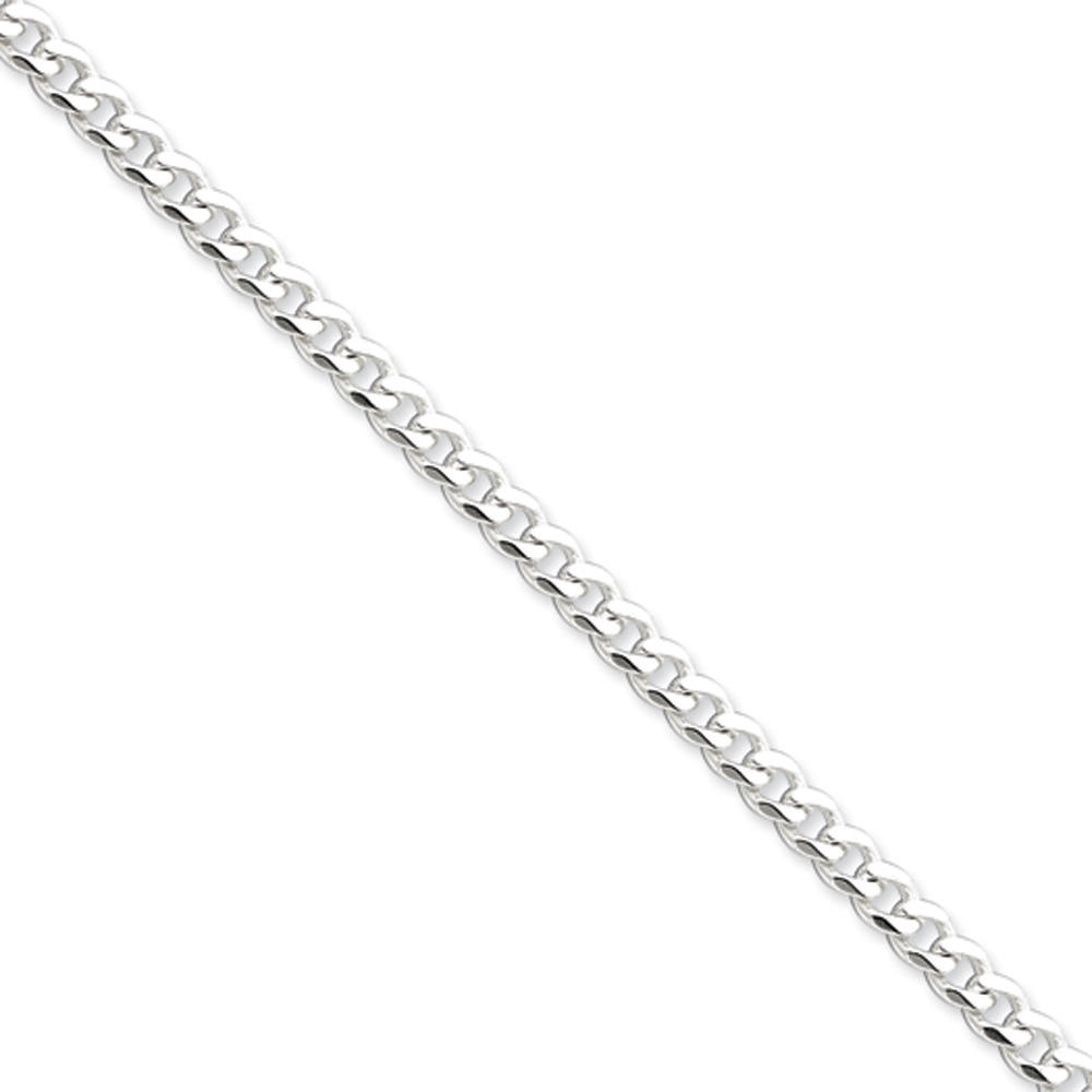 Black Bow Jewelry Company 6mm Sterling Silver, Curb Chain Necklace, 20 Inch