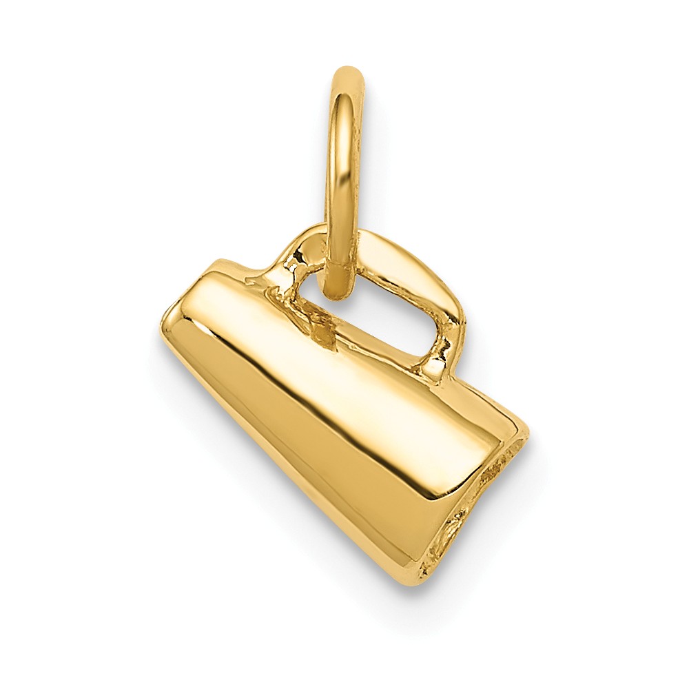 Black Bow Jewelry Company 14k Yellow Gold Mini 3D Megaphone Charm