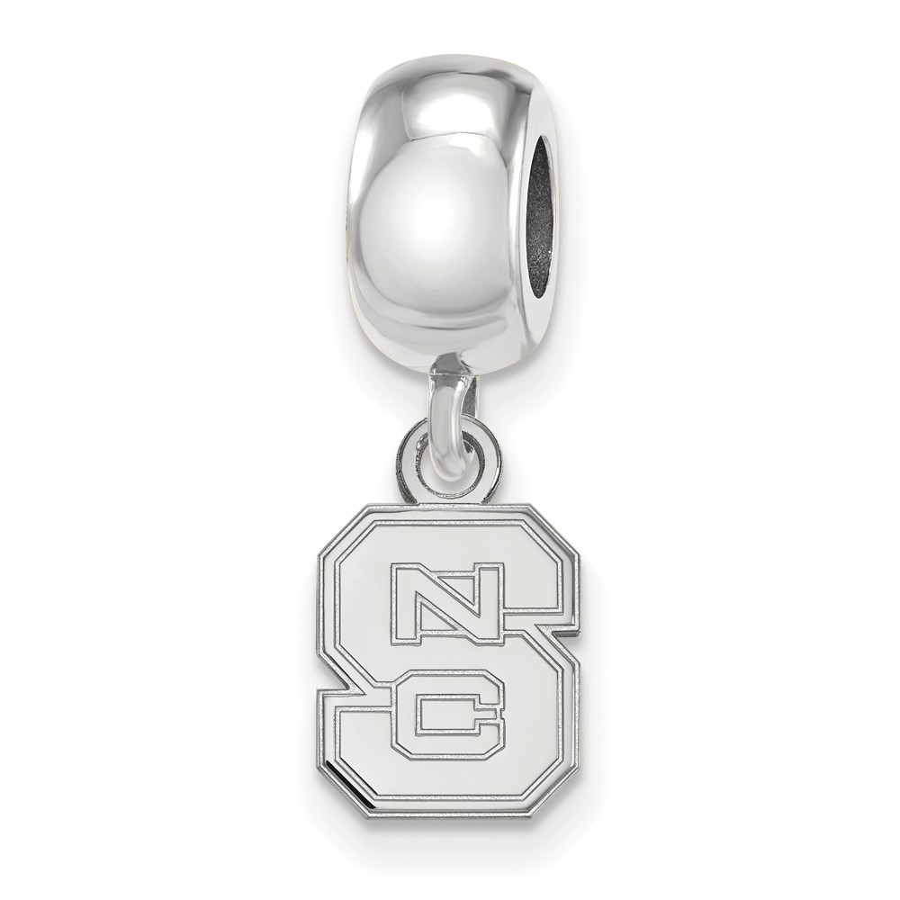 LogoArt Sterling Silver North Carolina State Univ. XS 'NCU' Dangle Bead Charm