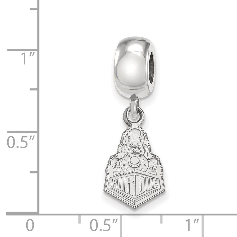 LogoArt Sterling Silver Purdue Small Dangle Bead Charm