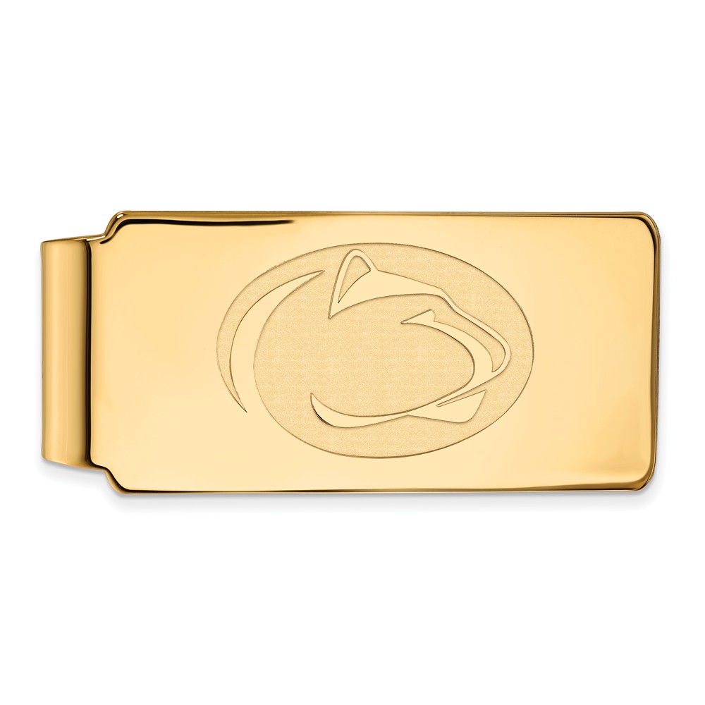 LogoArt 14k Gold Plated Silver Penn State Logo Money Clip