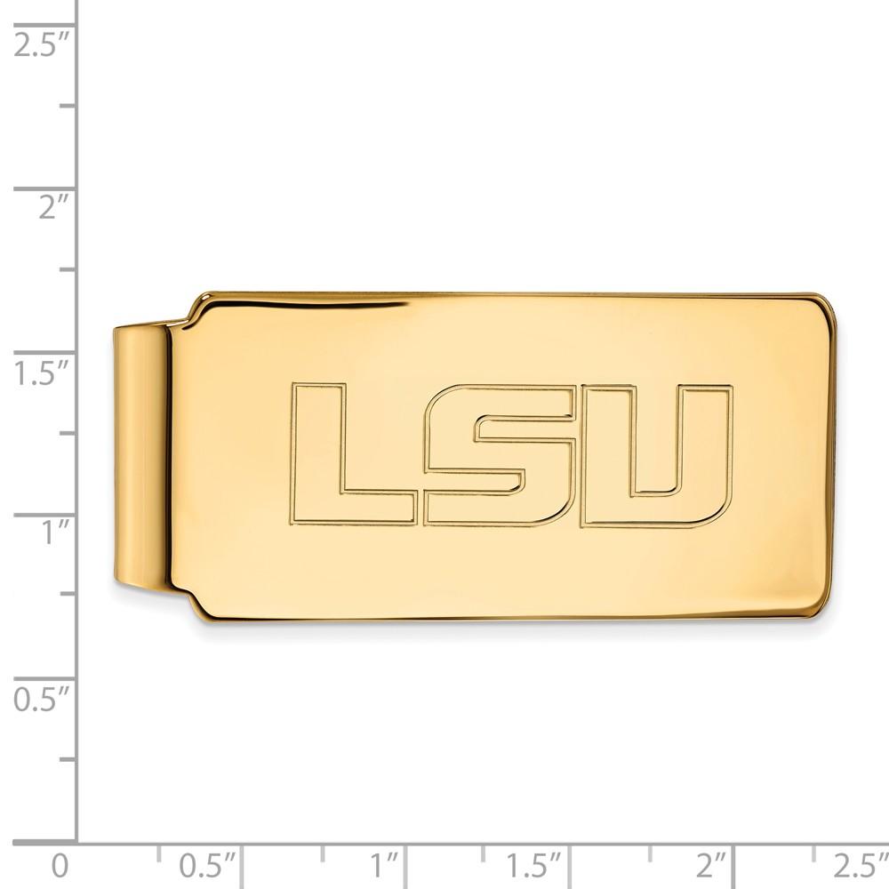 LogoArt 14k Yellow Gold Louisiana State Money Clip