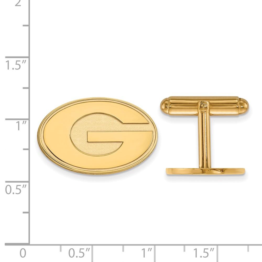 LogoArt 14k Yellow Gold University of Georgia Cuff Links
