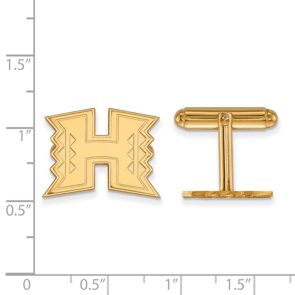 LogoArt 14k Yellow Gold The University of Hawai'i Cuff Links