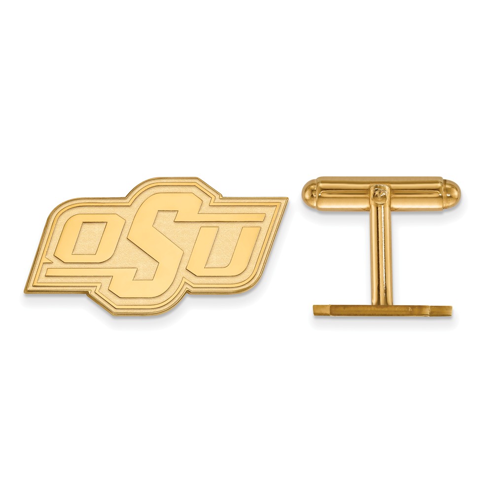 LogoArt 14k Yellow Gold Oklahoma State University Cuff Links