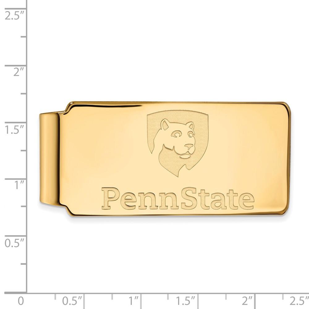 LogoArt 10k Yellow Gold Penn State Money Clip