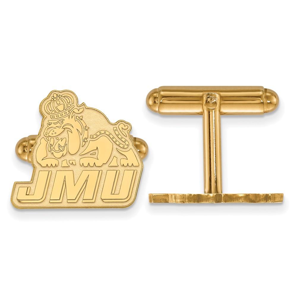 LogoArt 14k Yellow Gold James Madison University Cuff Links