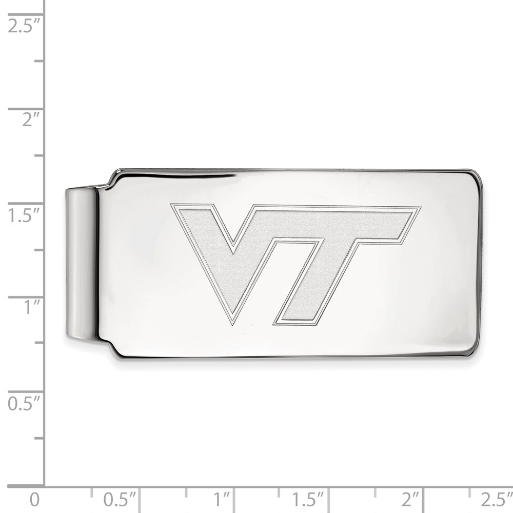 LogoArt Sterling Silver Virginia Tech Money Clip