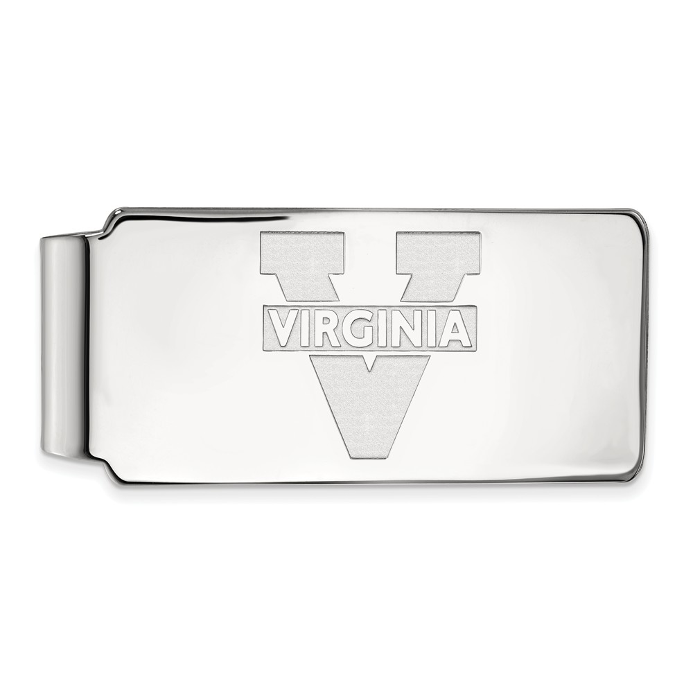 LogoArt 14k White Gold U of Virginia Money Clip