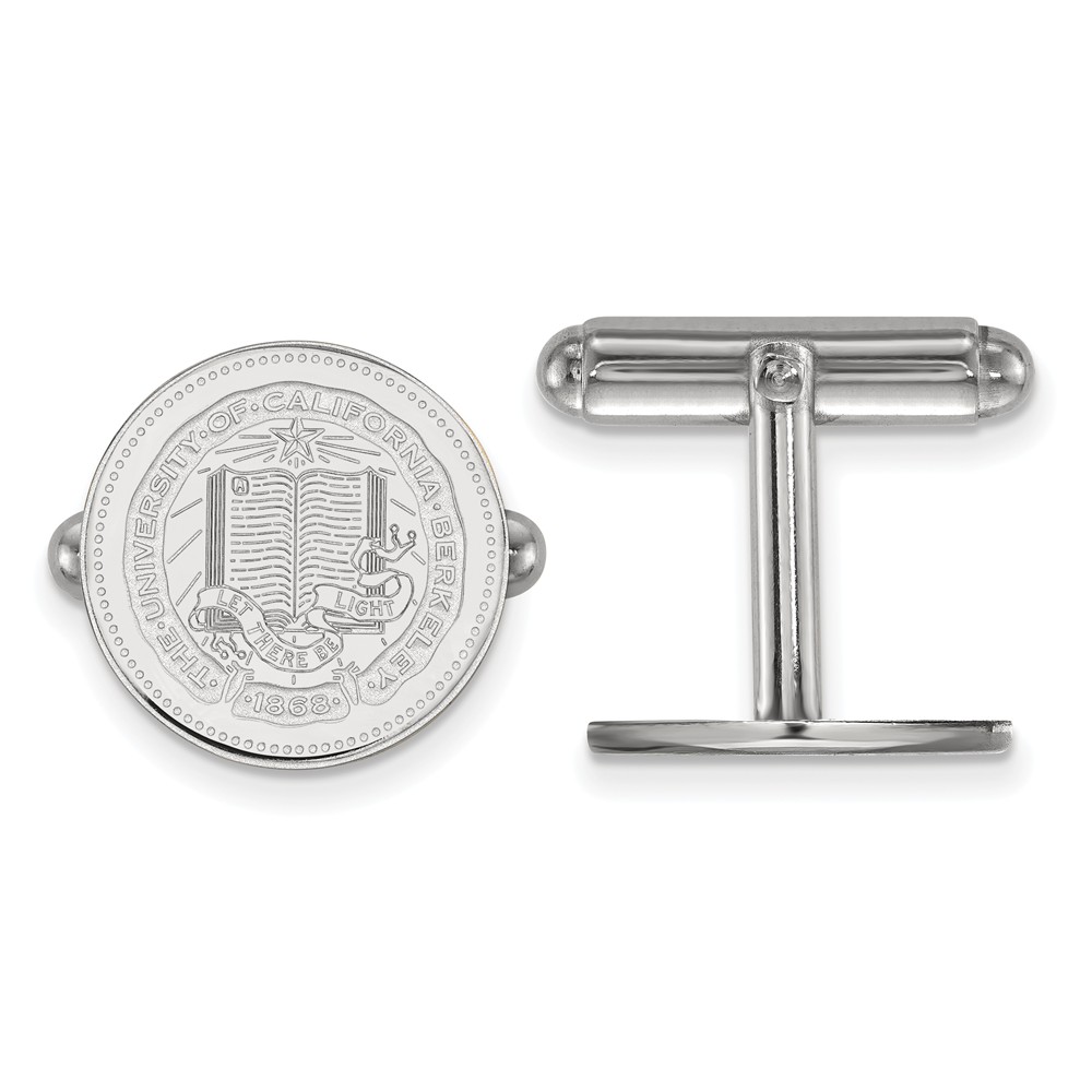 LogoArt Sterling Silver University California Berkeley Crest Cuff Links